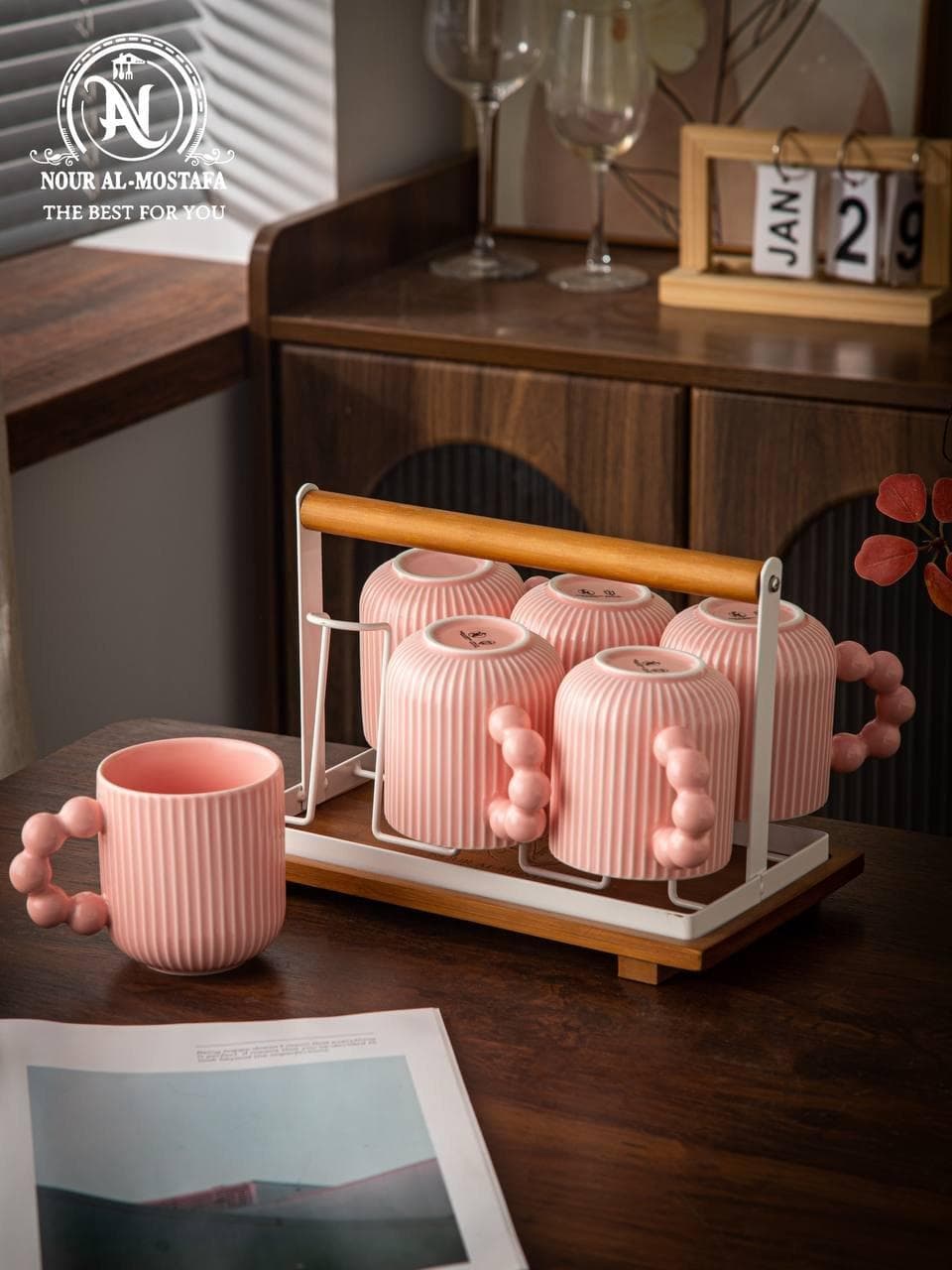 Bubbles Coffee Mug – Pink